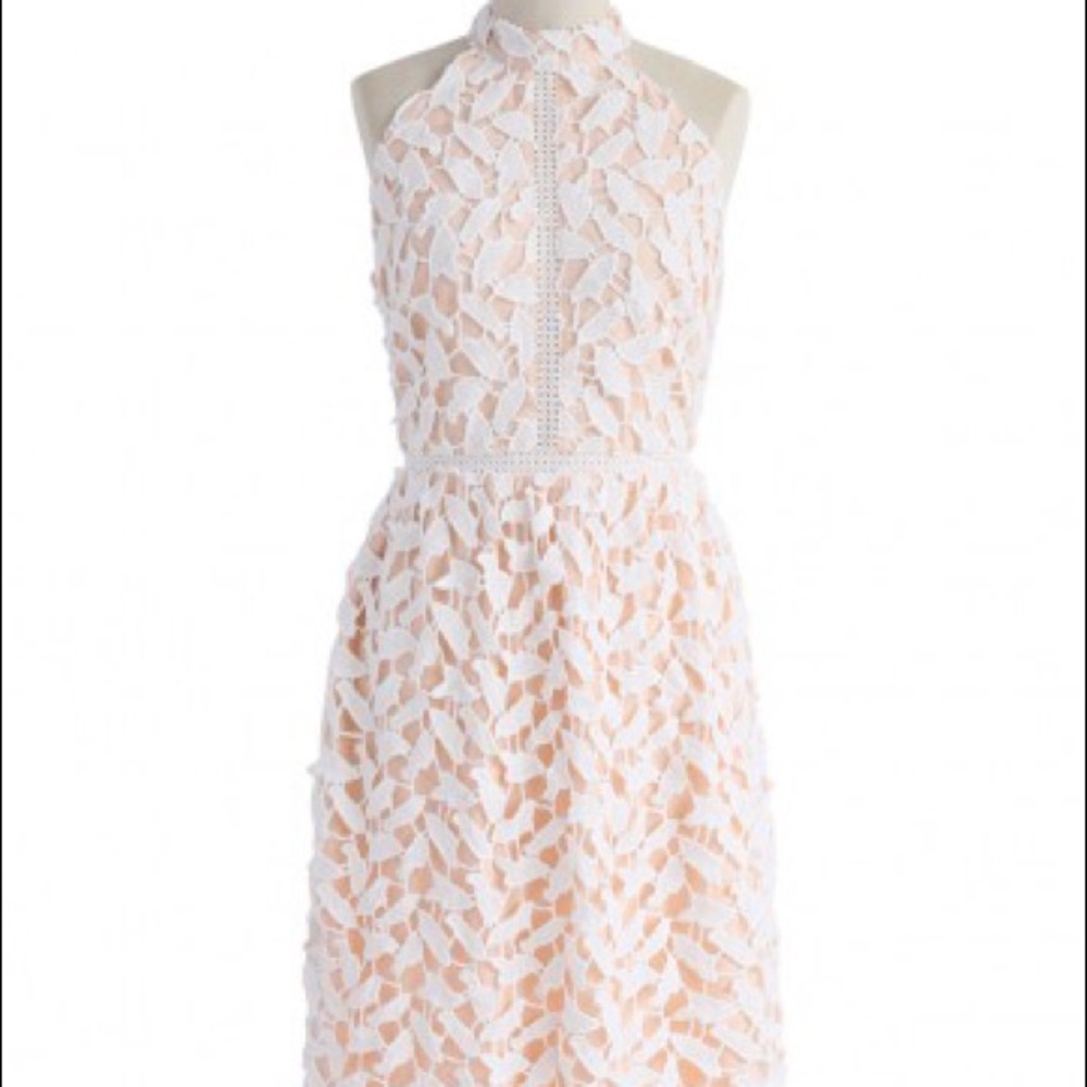 Leaf for Elegance Crochet Sleeveless Dress